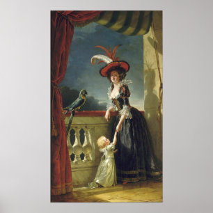 Labille-Guiard - Louise-Elisabeth With Her Son Poster