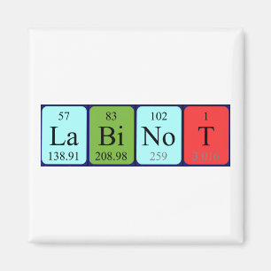Labinot periodic table name magnet