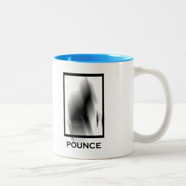 LabKitty Pounce Two-Tone Coffee Mug (Right)