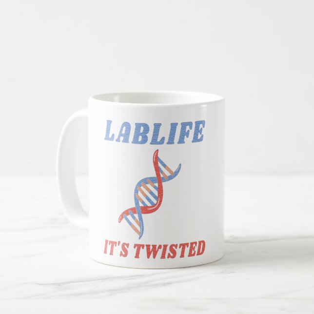 LABLIFE IT'S TWISTED - TWISTED DNA COFFEE MUG (Front Left)