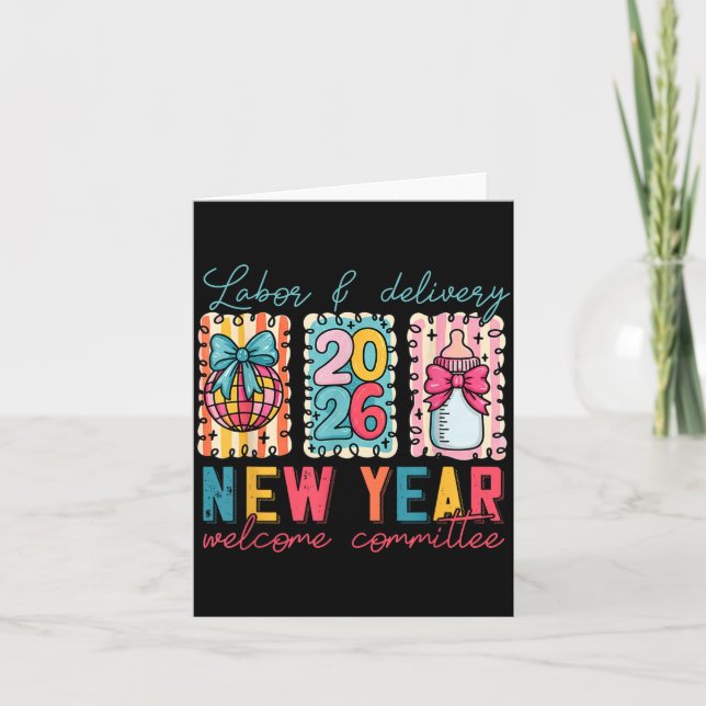 Labor &amp; Delivery 2026 New Year Welcome Committ Card (Front)