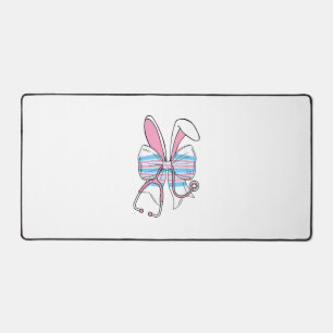 Labor And Delivery Nurse Easter Bunny Ears Baby Bl Desk Mat
