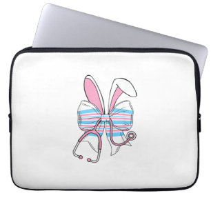 Labor And Delivery Nurse Easter Bunny Ears Baby Bl Laptop Sleeve