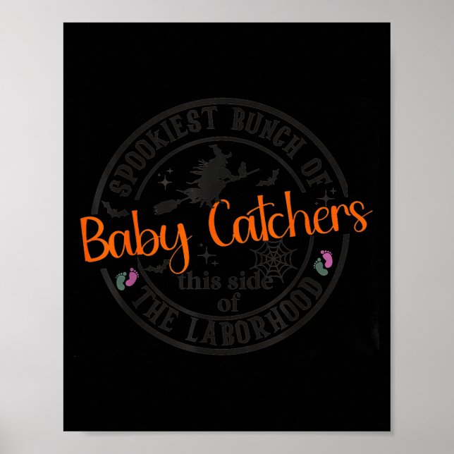 Labor And Delivery Nurse Halloween Witch Hostal Pa Poster (Front)
