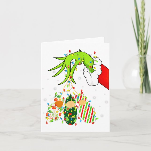 Labor And Delivery Nurse Merry Christmas Xmas Ligh Card (Front)