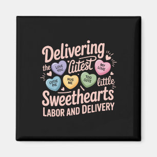 Labor And Delivery Nurse Valentine's Day Landd Nur Magnet