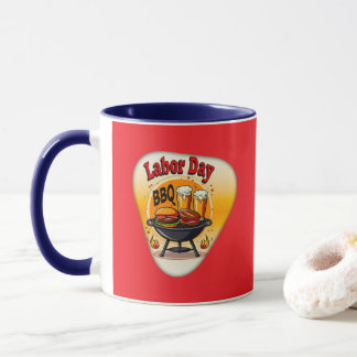 Labor Day BBQ Party Design – Grill and Burger Holi Mug