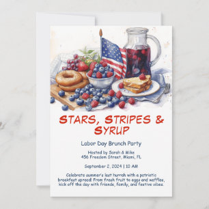 Labor Day Breakfast Invitation – Patriotic Brunch