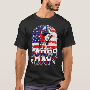 Labor Day The Best Celebrate Patriot American Flag T-Shirt