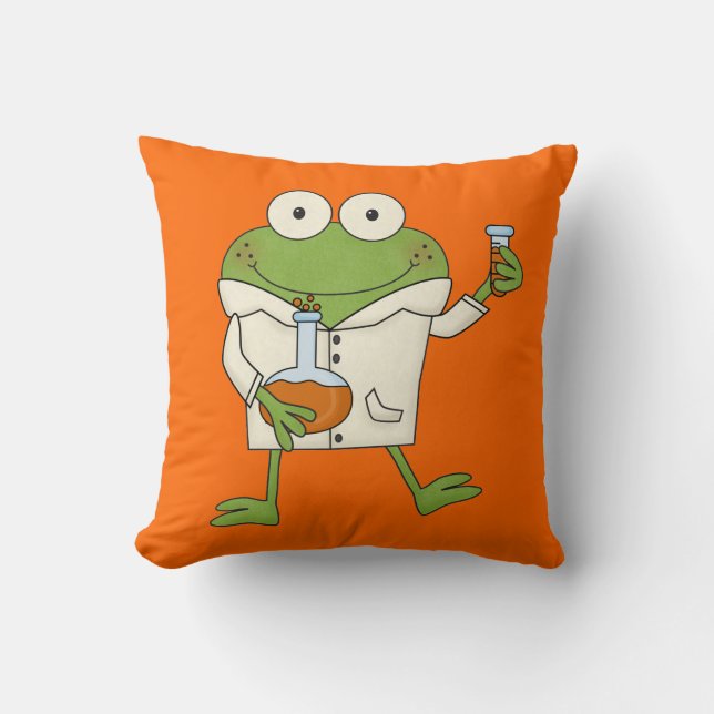 Laboratory Frog Cushion (Front)