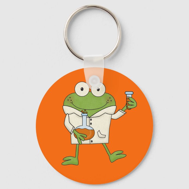 Laboratory Frog Key Ring (Front)