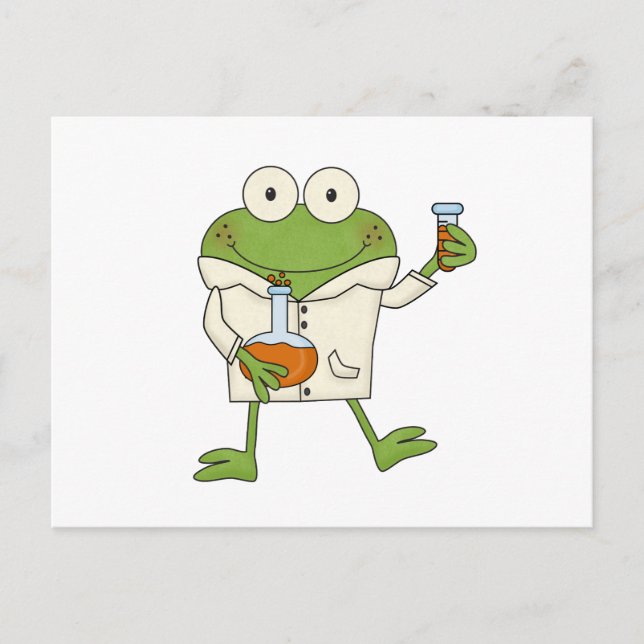 Laboratory Frog Postcard (Front)