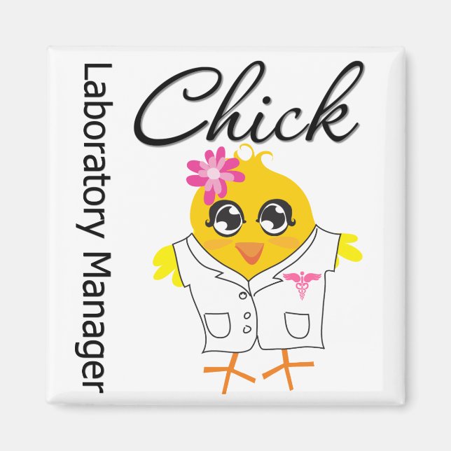 Laboratory Manager Chick Magnet (Front)