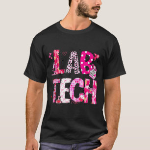 Laboratory Tech Valentines Day Medical Lab Tech La T-Shirt