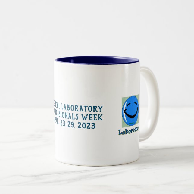 Laboratory Week 2023 Two-Tone Coffee Mug (Front Right)