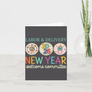 Labour & Delivery 2026 New Year Welcome Commit Card