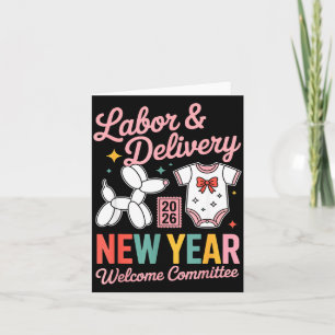 Labour &amp; Delivery 2026 New Year Welcome Commit Card