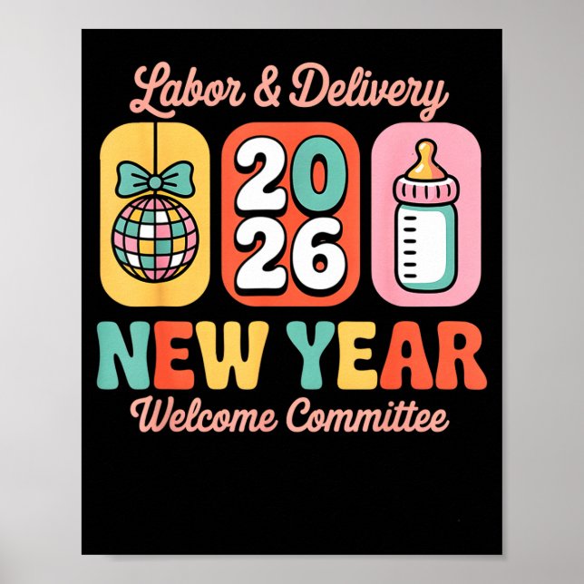 Labour &amp; Delivery 2026 New Year Welcome Commit Poster (Front)