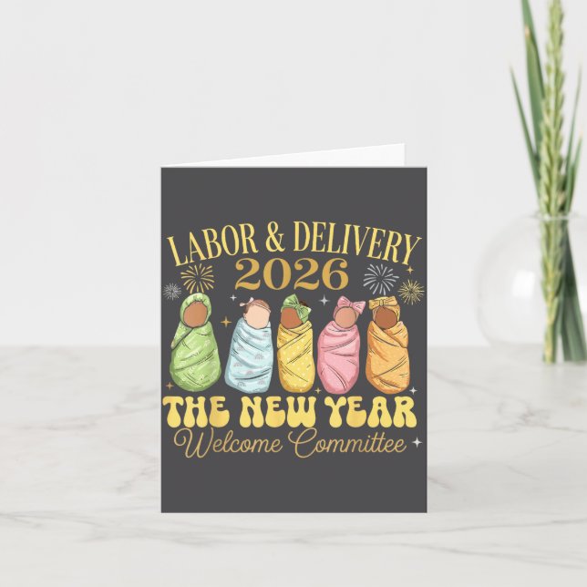 Labour And Delivery 2026 New Year Welcome Committe Card (Front)