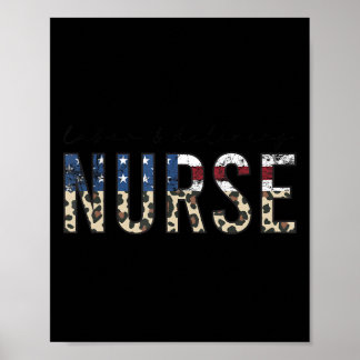 Labour and Delivery Nurse 4th Of July  Poster