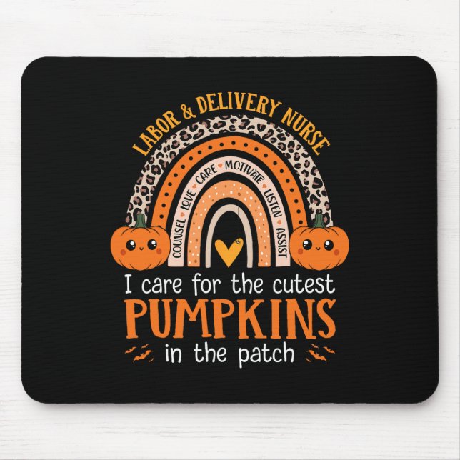 Labour and Delivery Nurse Halloween LandD Nurse Cu Mouse Pad (Front)