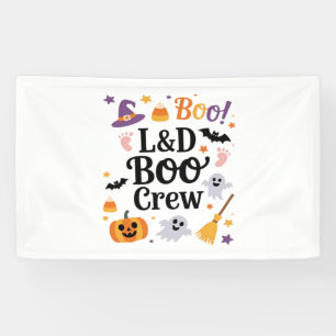 Labour and Delivery Nurse Halloween Pumpkin Ghost  Banner