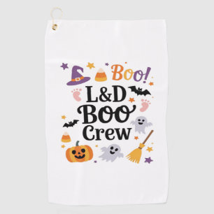 Labour and Delivery Nurse Halloween Pumpkin Ghost Golf Towel