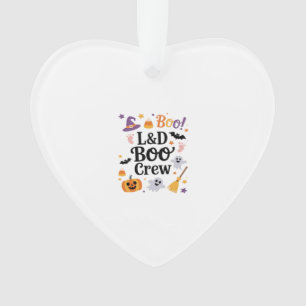 Labour and Delivery Nurse Halloween Pumpkin Ghost  Ornament