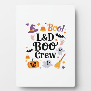 Labour and Delivery Nurse Halloween Pumpkin Ghost Plaque