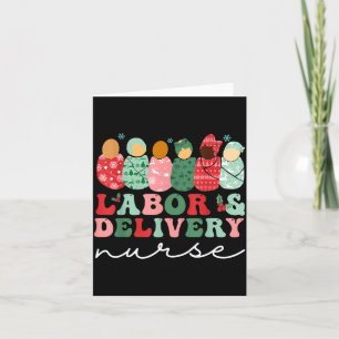 Labour And Delivery Nurse Shirt L&amp;d Nurse Chri Card
