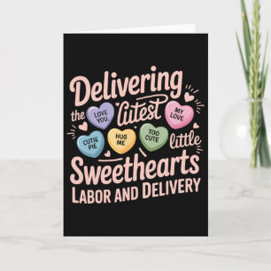Labour And Delivery Nurse Valentine's Day Landd Nu Card