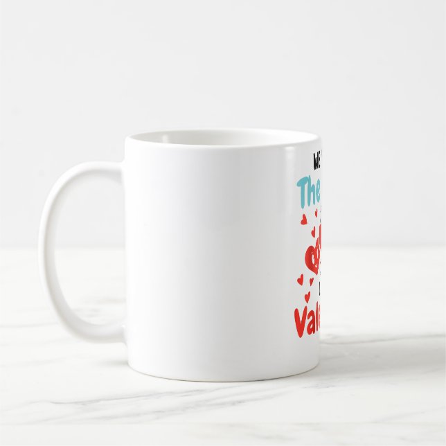 Labour And Delivery Tech Valentine's Day Nurse Hea Coffee Mug (Left)