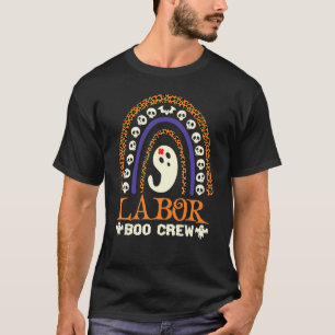 Labour Boo Crew Nurse Halloween Nurses Cute Ghost  T-Shirt