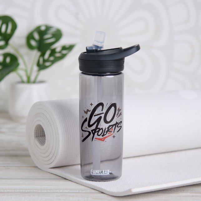 Labour Day 2025 Sports Water Bottle – Work Hard (Yoga (Rotated))