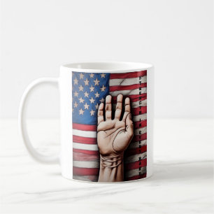 Labour day, american flag Mug