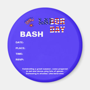 Labour Day Bang - Magnet