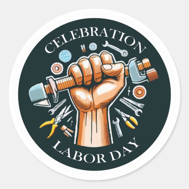 Labour Day Celebration Stickers (Front)