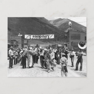 Labour Day Clowns, 1940 Postcard