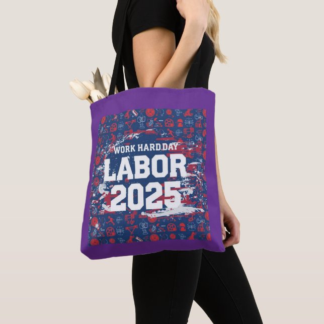 Labour Day Gift Tote Bag – Patriotic Women’s Style (Close Up)