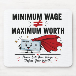 Labour Day Humour Mouse pad-Paycheck Pad