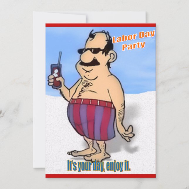 Labour Day Invitation (Front)