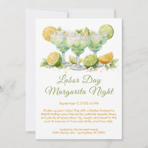 Labour Day Margarita Night Invitation – Patriotic 