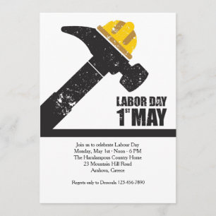 Labour Day May 1st Invitation