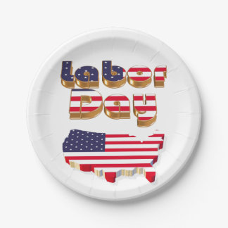 Labour Day Paper Plate
