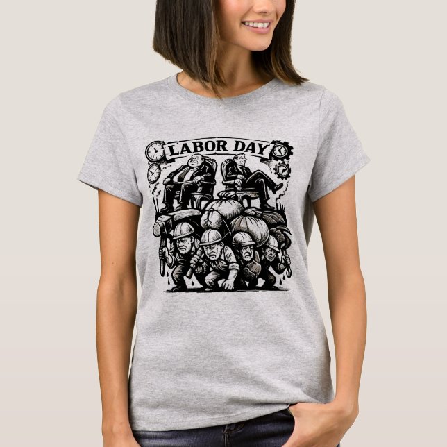 Labour Day Protest Art t-shirt (Front)