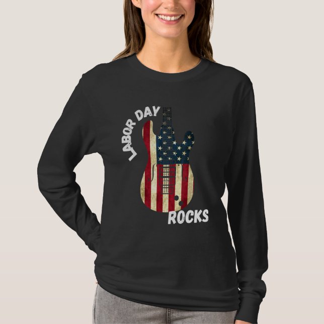 Labour Day Rocks T-Shirt (Front)