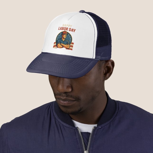 Labour Day Sports Trucker Hat (In Situ)