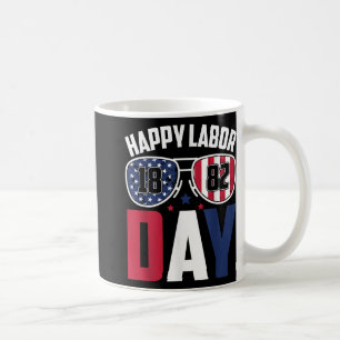 Labour Day Sungles 1882 American Flag Men Women Ki Coffee Mug