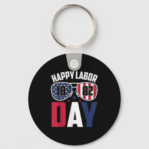 Labour Day Sungles 1882 American Flag Men Women Ki Key Ring