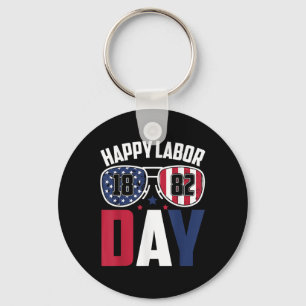 Labour Day Sungles 1882 American Flag Men Women Ki Key Ring